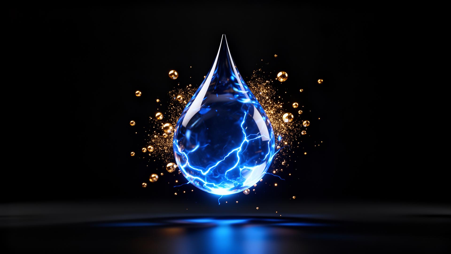 Tecnologia giapponese - Goccia d'acqua ionizzata